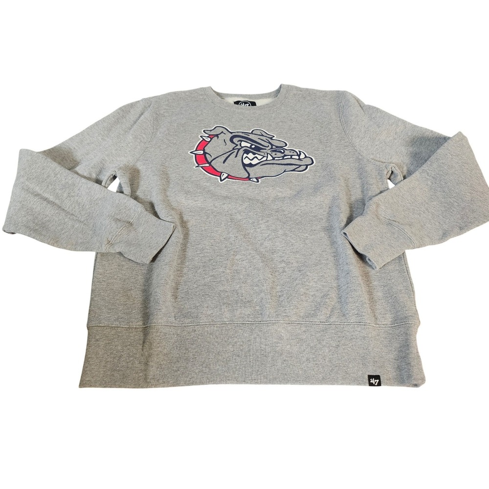 47 Brand Georgia Bulldogs Crewneck Sweatshirt Gray Mens Large NCAA Pullover